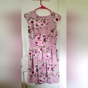 Emerald Sundae Pink Floral Mini Dress